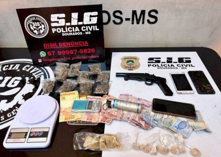 Jovem de 20 anos é preso com drogas e arma artesanal em Dourados