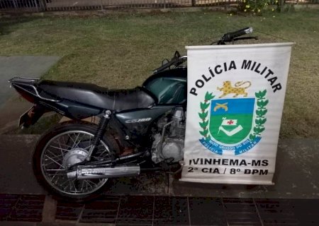 IVINHEMA: Ação rápida da Polícia Militar resulta na recuperação de motocicleta furtada