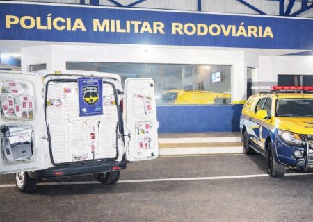 ANGÉLICA: PMR apreende mais de 2 mil pacotes de cigarros contrabandeados na MS-145