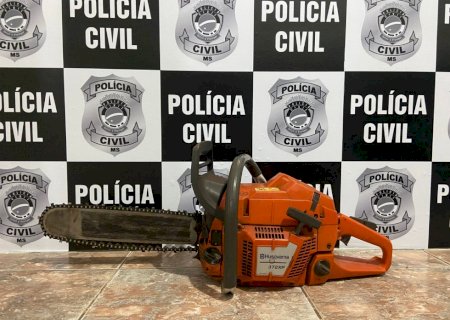 Polícia Civil identifica autor de furto e recupera motosserra em Nova Andradina