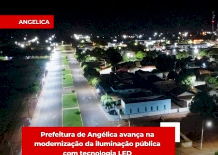Prefeitura de Angélica avança na modernização da iluminação pública com tecnologia LED