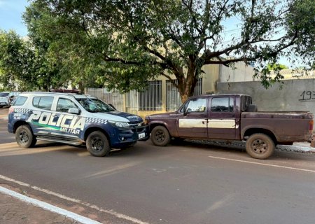 PM recupera caminhonete furtada poucas horas após crime em Nova Andradina