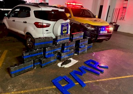 IVINHEMA: PMR apreende mais de 190 kg de drogas e causa prejuízo de R$ 600 mil ao crime na MS-141