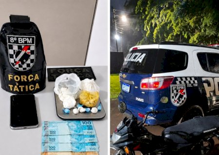 Angélica: Polícia Militar apreende drogas e conduz homem por tráfico