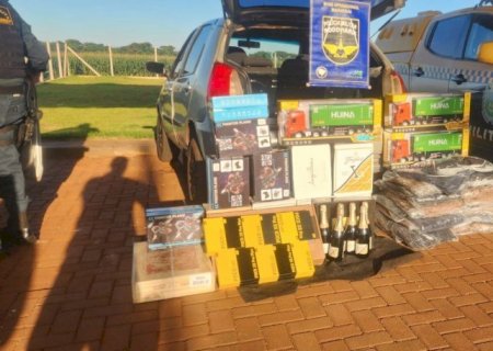 PMR apreende mercadorias contrabandeadas e causa prejuízo de mais de R$ 139 mil ao crime na MS-162