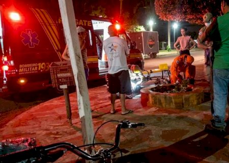 Ciclista é atingido por carro e fica ferido em Rio Brilhante