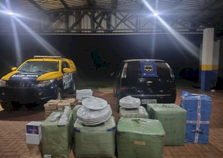 Carga de eletrônicos avaliada em R$ 72 mil é apreendida na MS-162