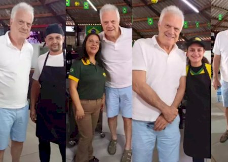 Pedro Bial é visto em restaurante na BR-262, em Dois Irmãos do Buriti