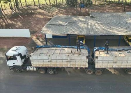 Carreta com 40 mil pacotes de cigarros &eacute; apreendida e crime perde R$ 2 milh&otilde;es