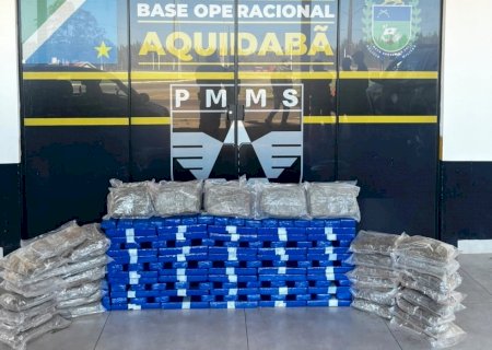 PMR apreende mais de 115 quilos de drogas na MS-164 e causa prejuízo de R$ 437 mil ao crime