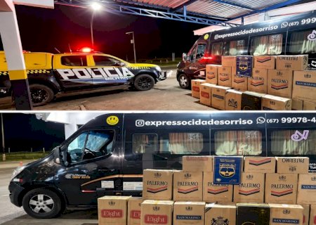 NOVA ANDRADINA: PMR apreende mais de mil pacotes de cigarros contrabandeados
