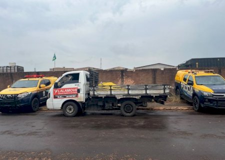 IVINHEMA: Caminhão furtado em São José dos Campos é recuperado pela PMR