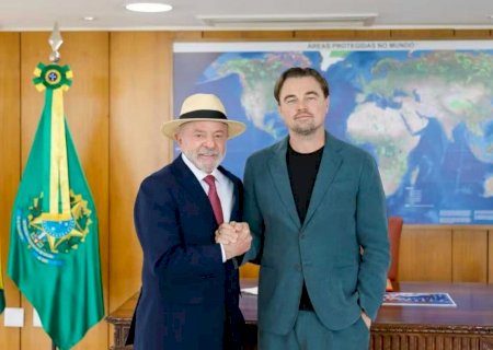 Depois de passar férias em MS, Leonardo DiCaprio se encontra com Lula e Janja no Palácio do Planalto