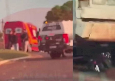 Mulher morre em acidente entre motocicleta e ônibus na MS-497
